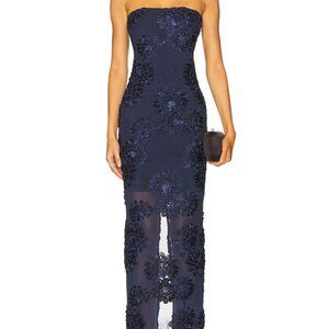 ROTATE Mesh Maxi Dress